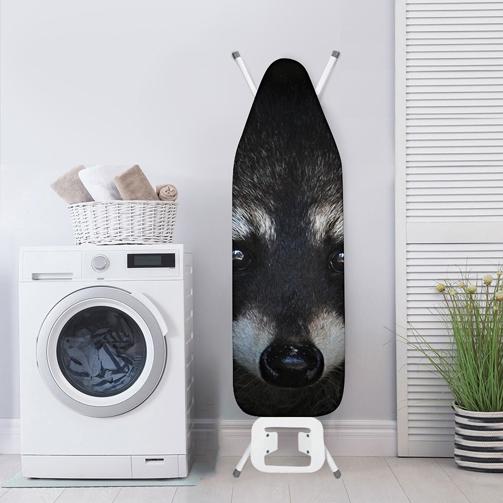 Raccoon Portrait Print Ironing Board Cover