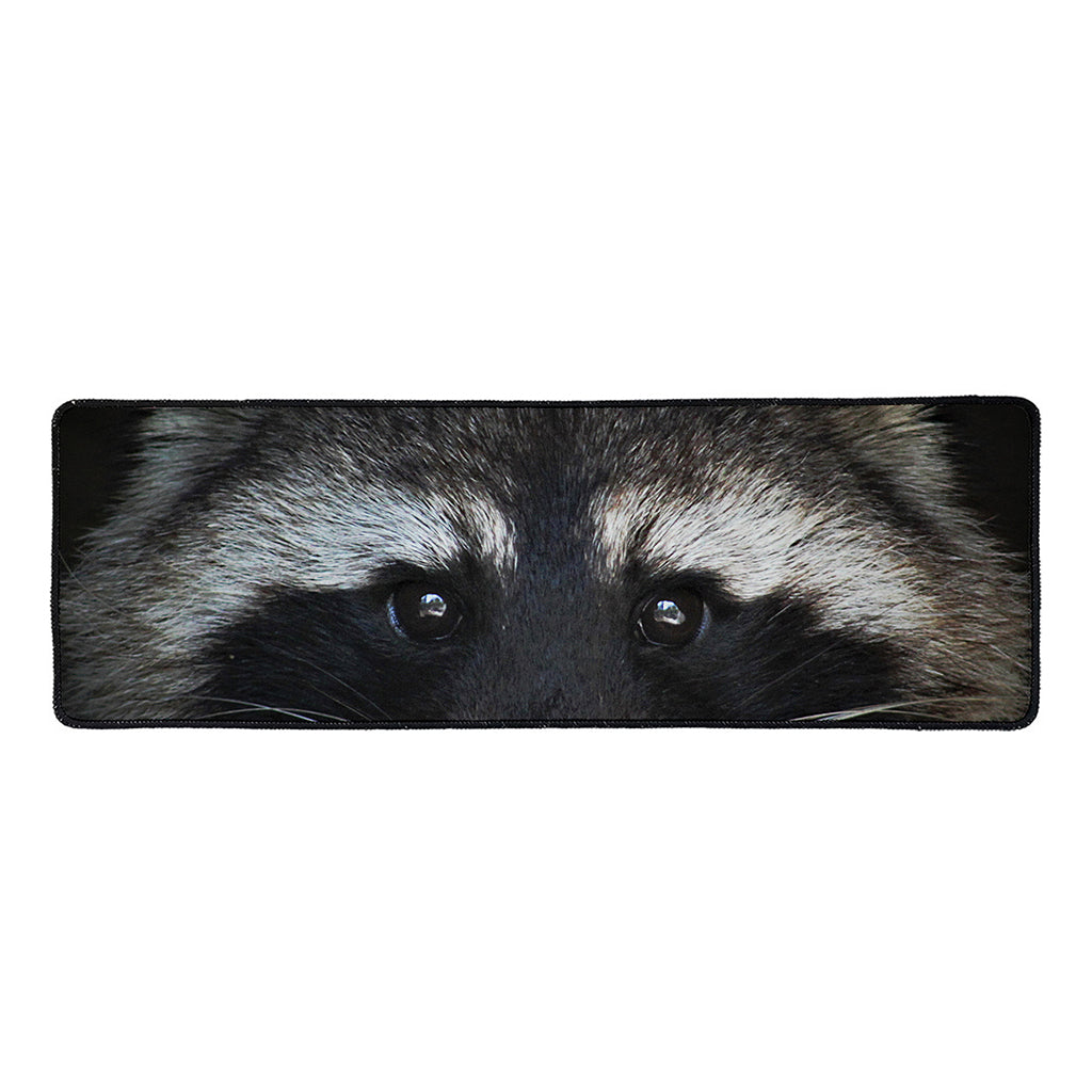 Raccoon Portrait Print Long Kitchen Mat