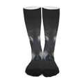 Raccoon Portrait Print Long Socks