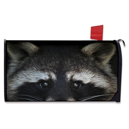 Raccoon Portrait Print Mailbox Cover