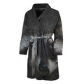 Raccoon Portrait Print Men's Bathrobe