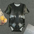 Raccoon Portrait Print Men's Bodysuit