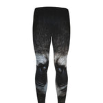 Raccoon Portrait Print Men's leggings