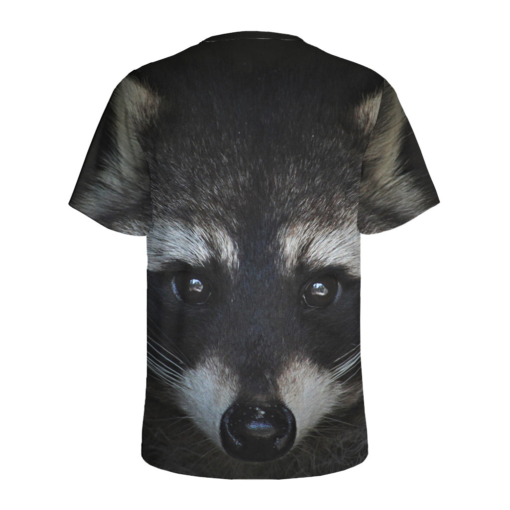 Raccoon Portrait Print Men's Sports T-Shirt
