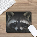 Raccoon Portrait Print Mouse Pad