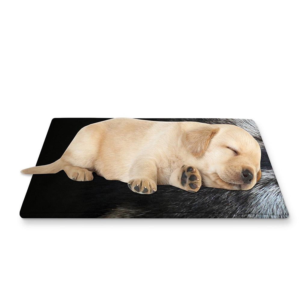 Raccoon Portrait Print Pet Cooling Mat Cover