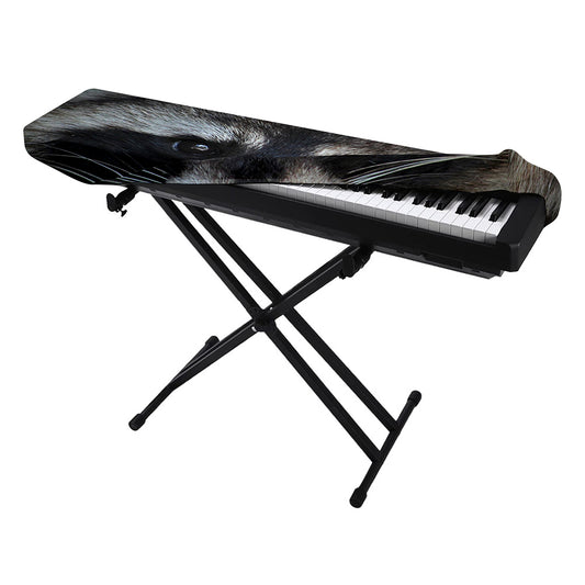 Raccoon Portrait Print Piano Keyboard Cover