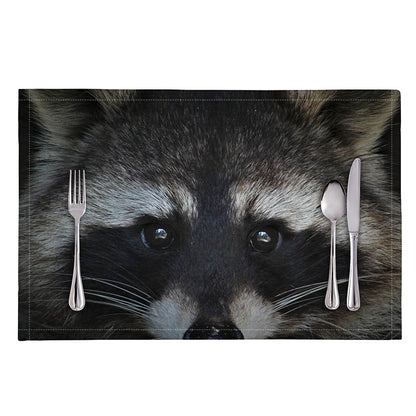 Raccoon Portrait Print Placemat
