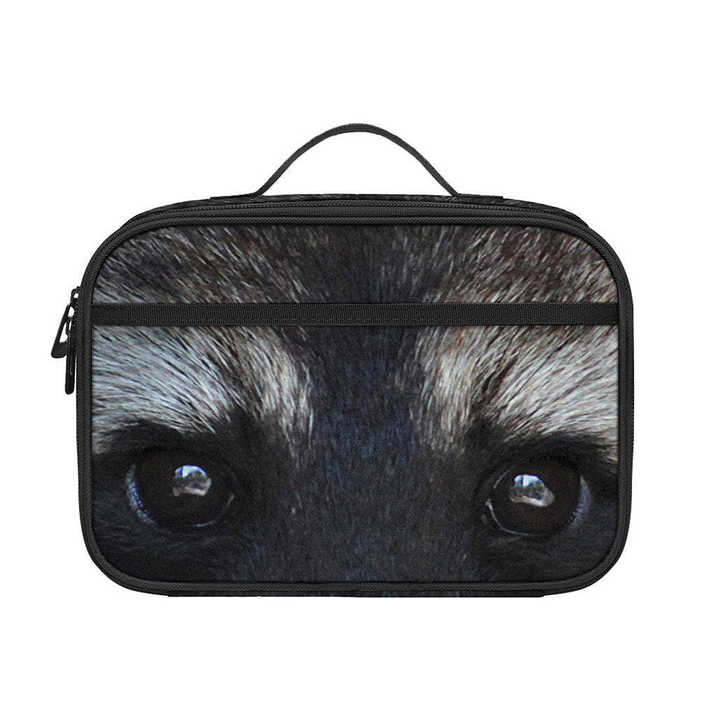 Raccoon Portrait Print Portable Lunch Bag