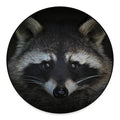 Raccoon Portrait Print Round Floor Mat