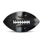Raccoon Portrait Print Rugby Ball