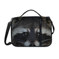 Raccoon Portrait Print Shoulder Strap Bible Bag