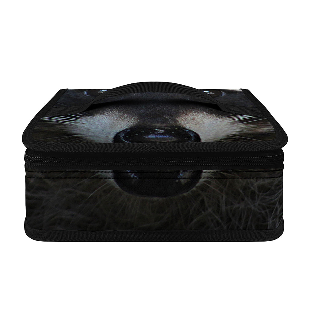 Raccoon Portrait Print Small Lunch Bag