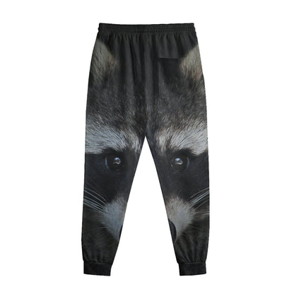 Raccoon Portrait Print Sweatpants