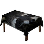 Raccoon Portrait Print Tablecloth
