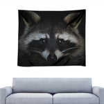 Raccoon Portrait Print Tapestry