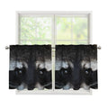 Raccoon Portrait Print Tier Curtains