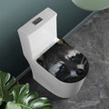 Raccoon Portrait Print Toilet Lid Cover