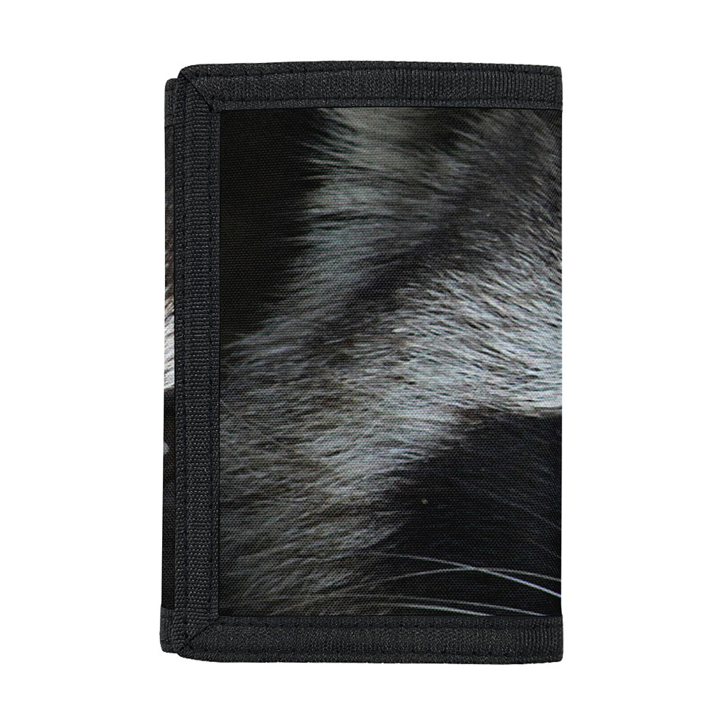 Raccoon Portrait Print Trifold Wallet