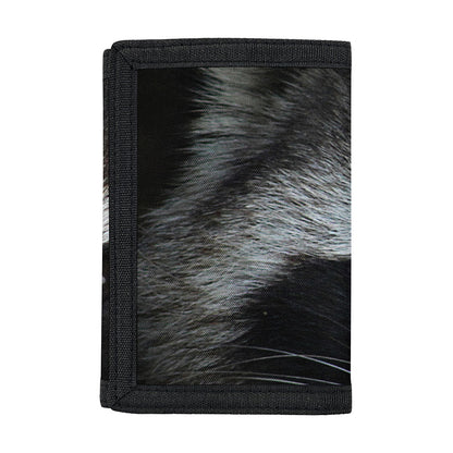 Raccoon Portrait Print Trifold Wallet
