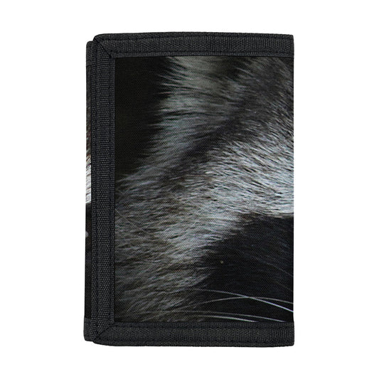 Raccoon Portrait Print Trifold Wallet