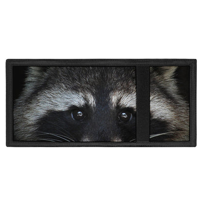 Raccoon Portrait Print Trifold Wallet