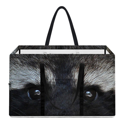 Raccoon Portrait Print Utility Tote Bag