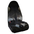 Raccoon Portrait Print Waterproof Car Seat Cover