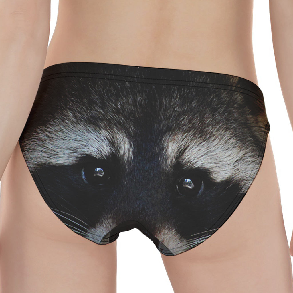 Raccoon Portrait Print Women's Panties