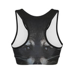 Raccoon Portrait Print Women's Sports Bra