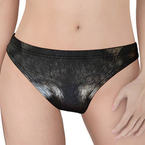 Raccoon Portrait Print Women's Thong