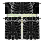 Radiologist X-Ray Film Print 3 Piece Kitchen Curtains