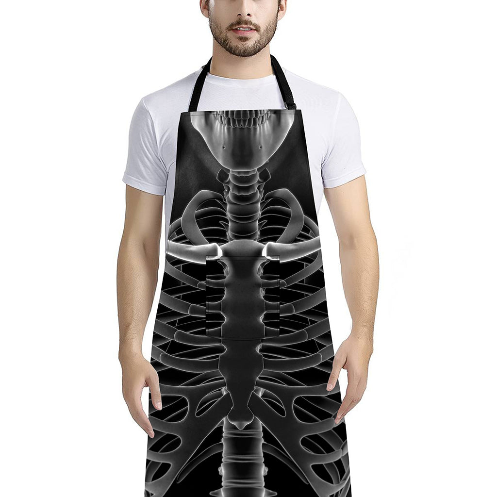 Radiologist X-Ray Film Print Bib Apron With Pocket