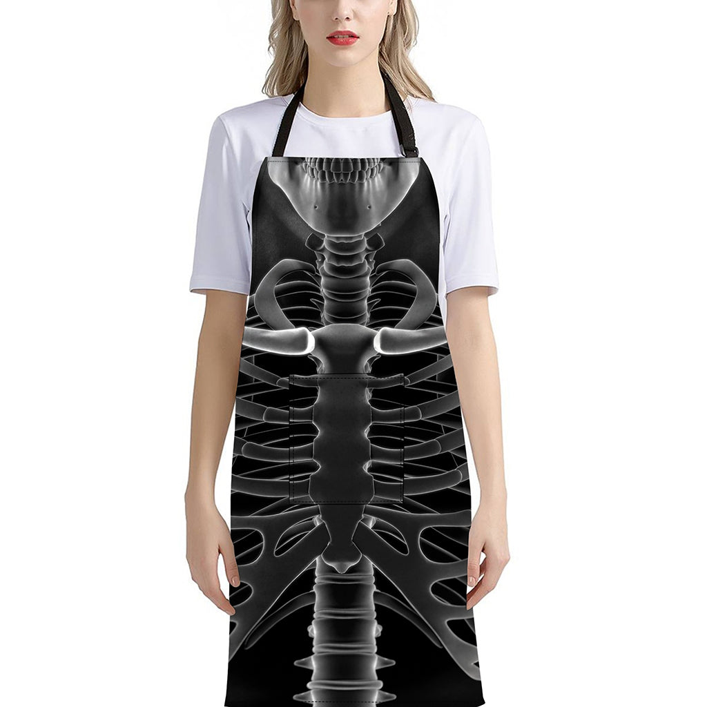 Radiologist X-Ray Film Print Bib Apron With Pocket