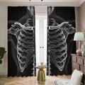 Radiologist X-Ray Film Print Dimout Pencil Pleat Curtains