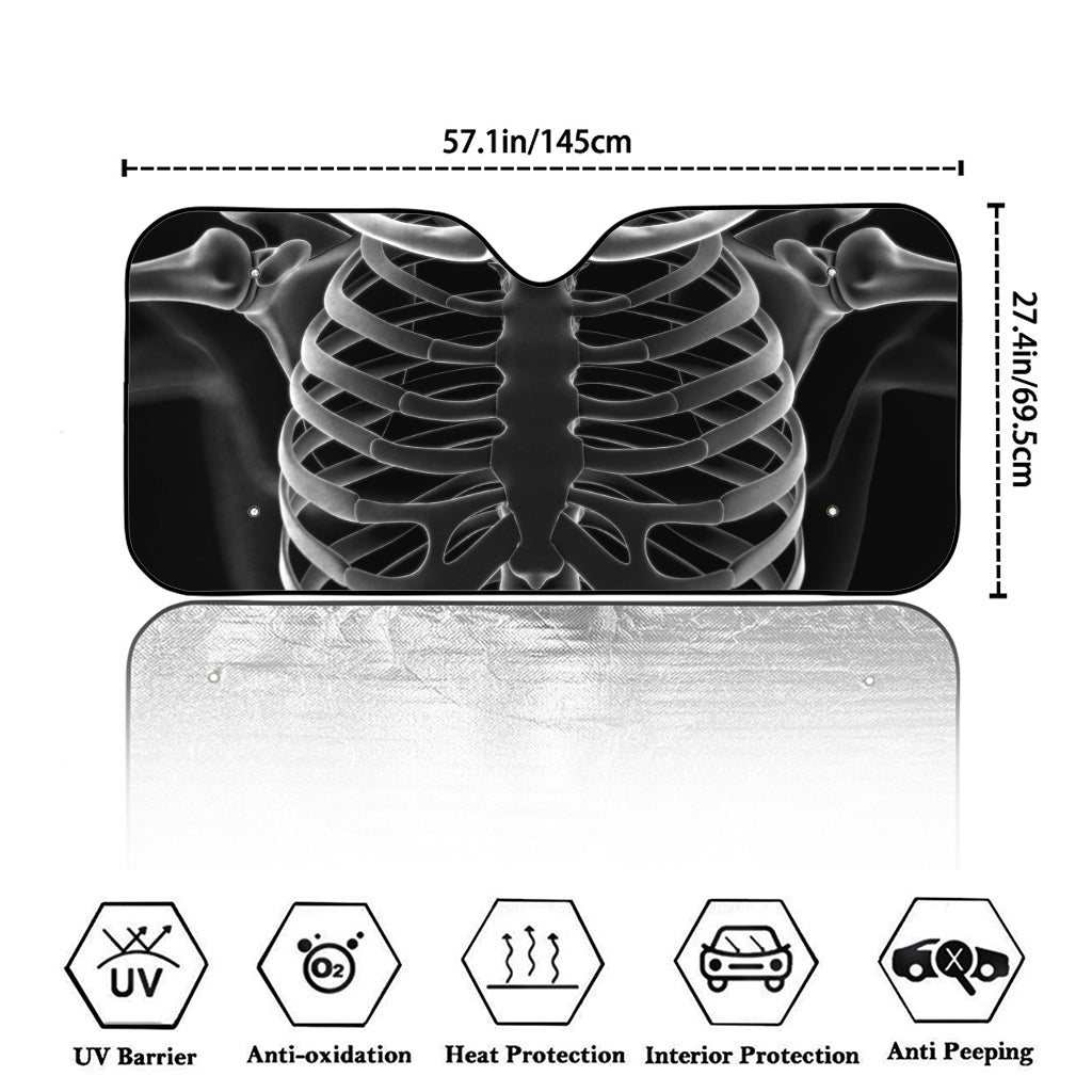 Radiologist X-Ray Film Print Car Windshield Sun Shade