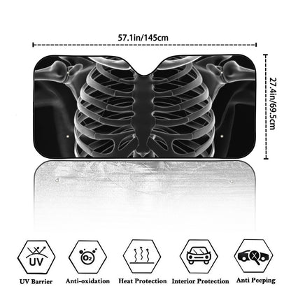 Radiologist X-Ray Film Print Car Windshield Sun Shade