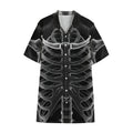 Radiologist X-Ray Film Print Cotton Hawaiian Shirt