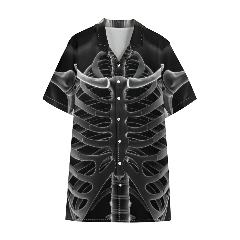 Radiologist X-Ray Film Print Cotton Hawaiian Shirt