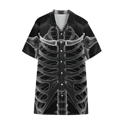 Radiologist X-Ray Film Print Cotton Hawaiian Shirt