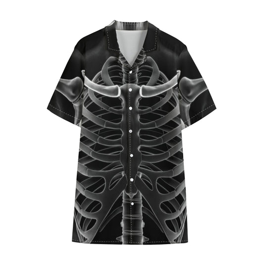 Radiologist X-Ray Film Print Cotton Hawaiian Shirt