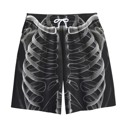 Radiologist X-Ray Film Print Cotton Shorts