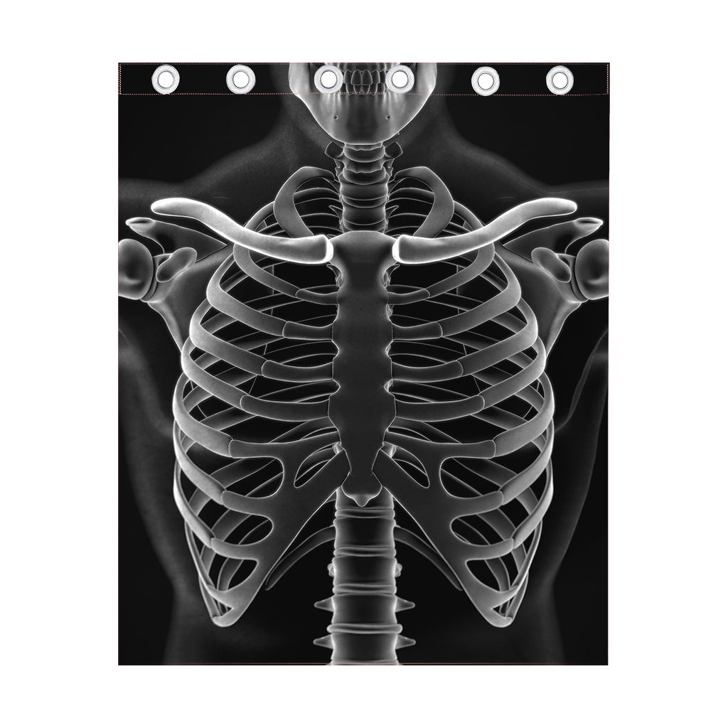 Radiologist X-Ray Film Print Curtain