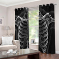 Radiologist X-Ray Film Print Extra Wide Grommet Curtains