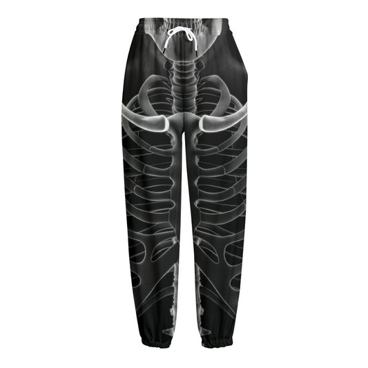 Radiologist X-Ray Film Print Fleece Lined Knit Pants