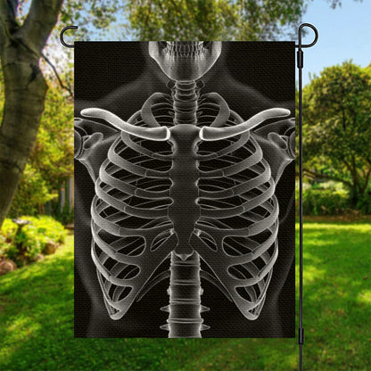 Radiologist X-Ray Film Print Garden Flag