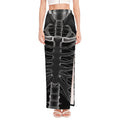 Radiologist X-Ray Film Print High Slit Maxi Skirt