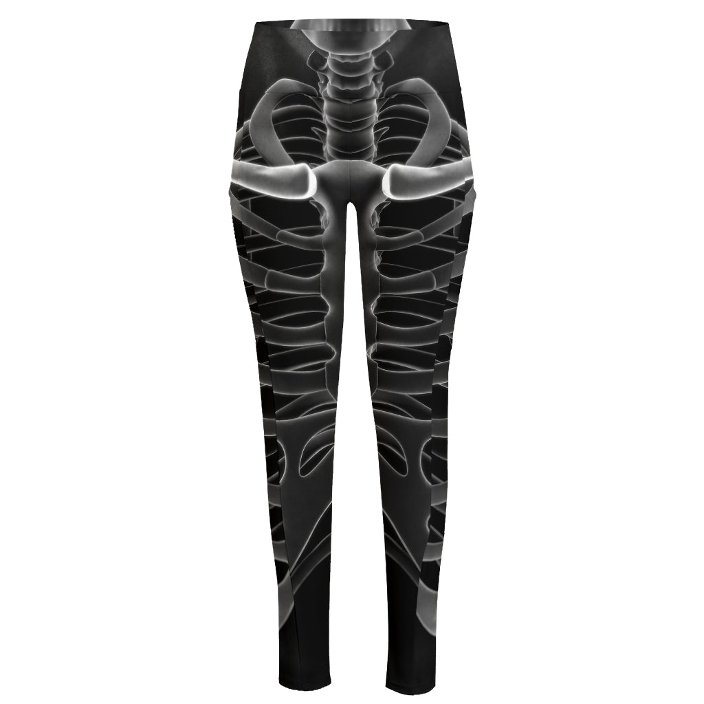 Radiologist X-Ray Film Print High-Waisted Pocket Leggings