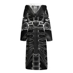 Radiologist X-Ray Film Print Hooded Bathrobe
