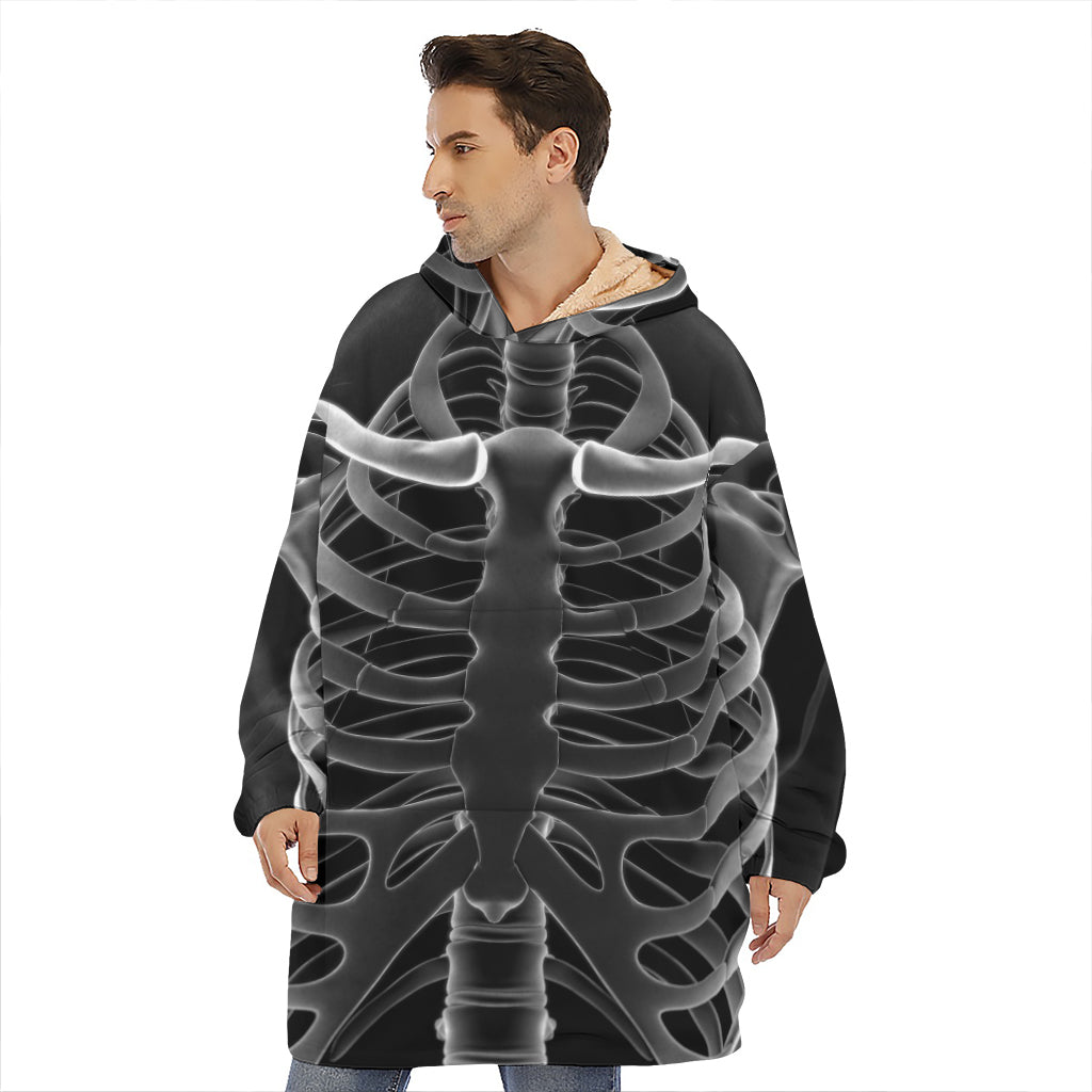 Radiologist X-Ray Film Print Hoodie Blanket